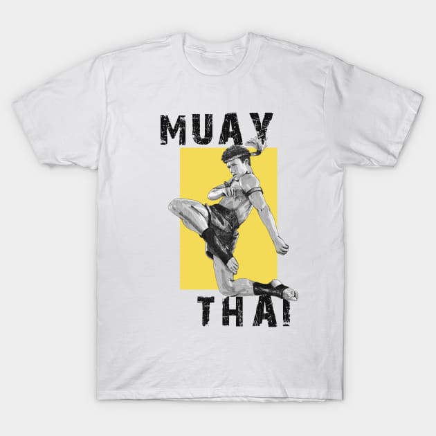 Muay Thai Fighter T-Shirt by nikoruchiArt